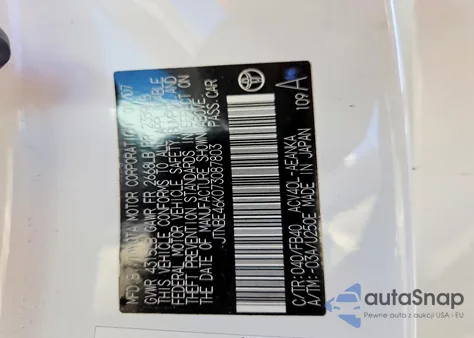 2007 Toyota Camry Ce from USA, damaged, VIN JTNBE46K073087803